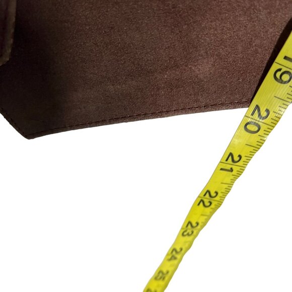 Vintage 90s Brown Suede Button Up Vest Large - Picture 5 of 6